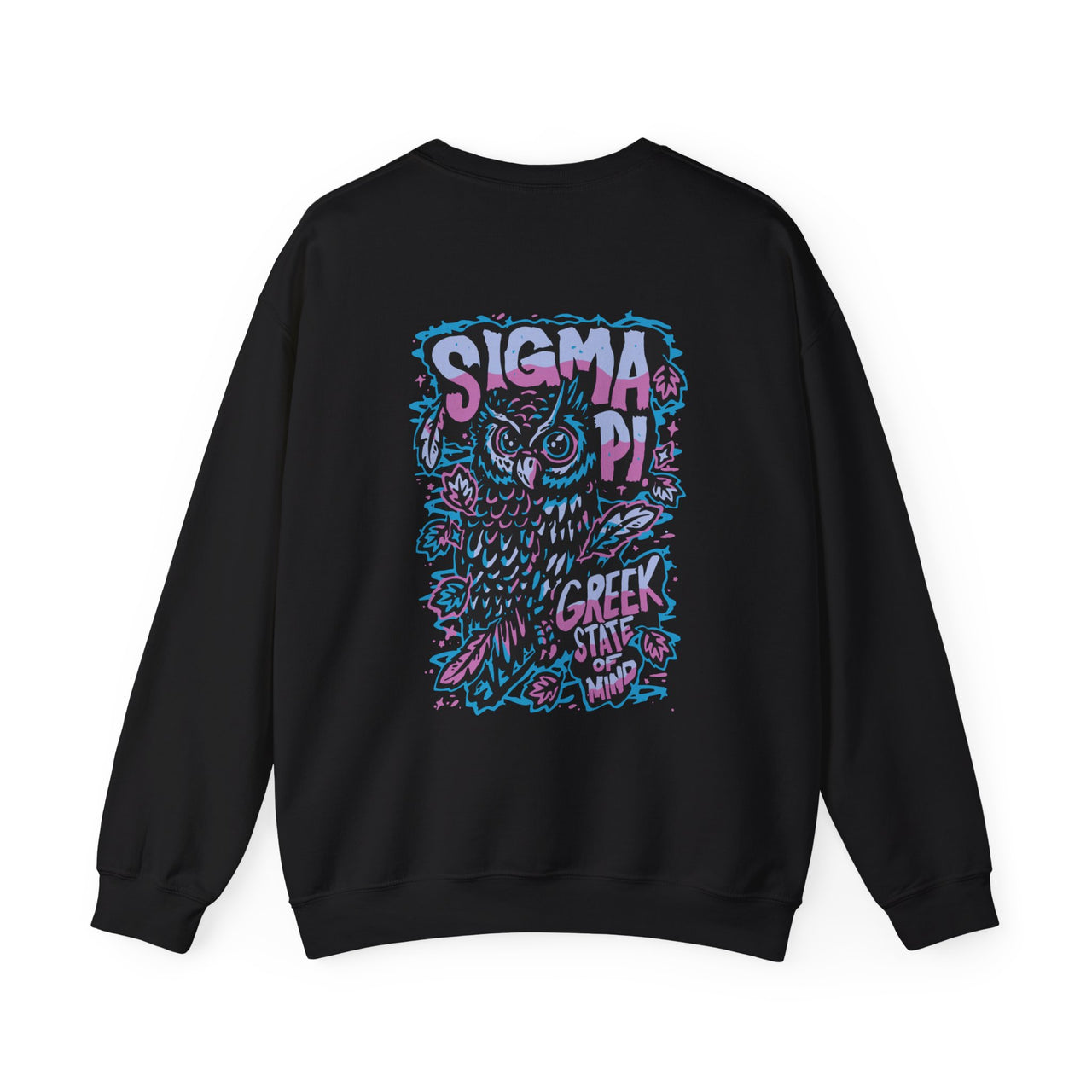 Sigma Pi Graphic Crewneck Sweatshirt | Twilight Owl