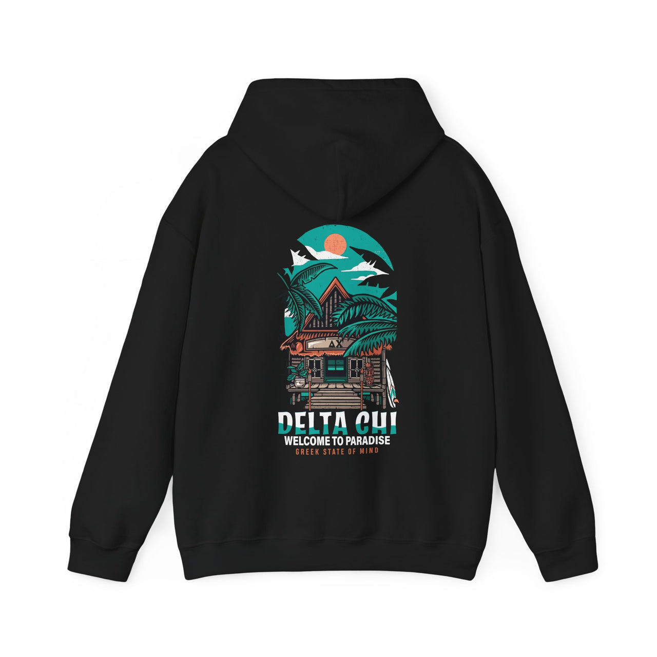 Delta Chi Graphic Hoodie | Welcome to Paradise