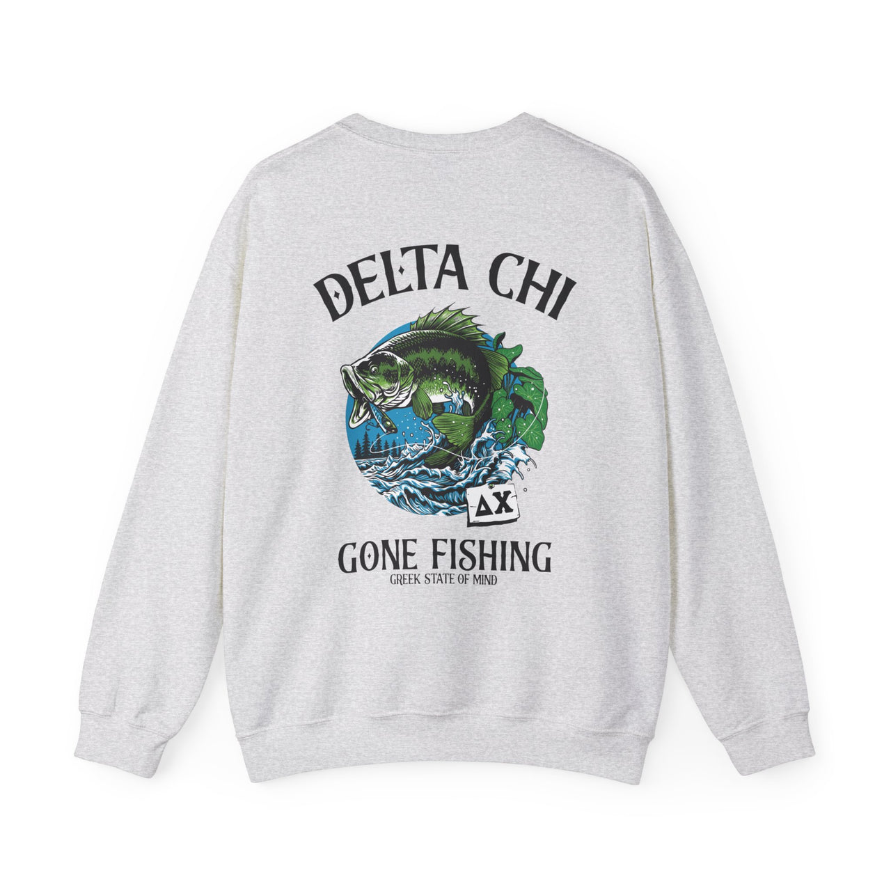 Delta Chi Graphic Crewneck Sweatshirt | Gone Fishing