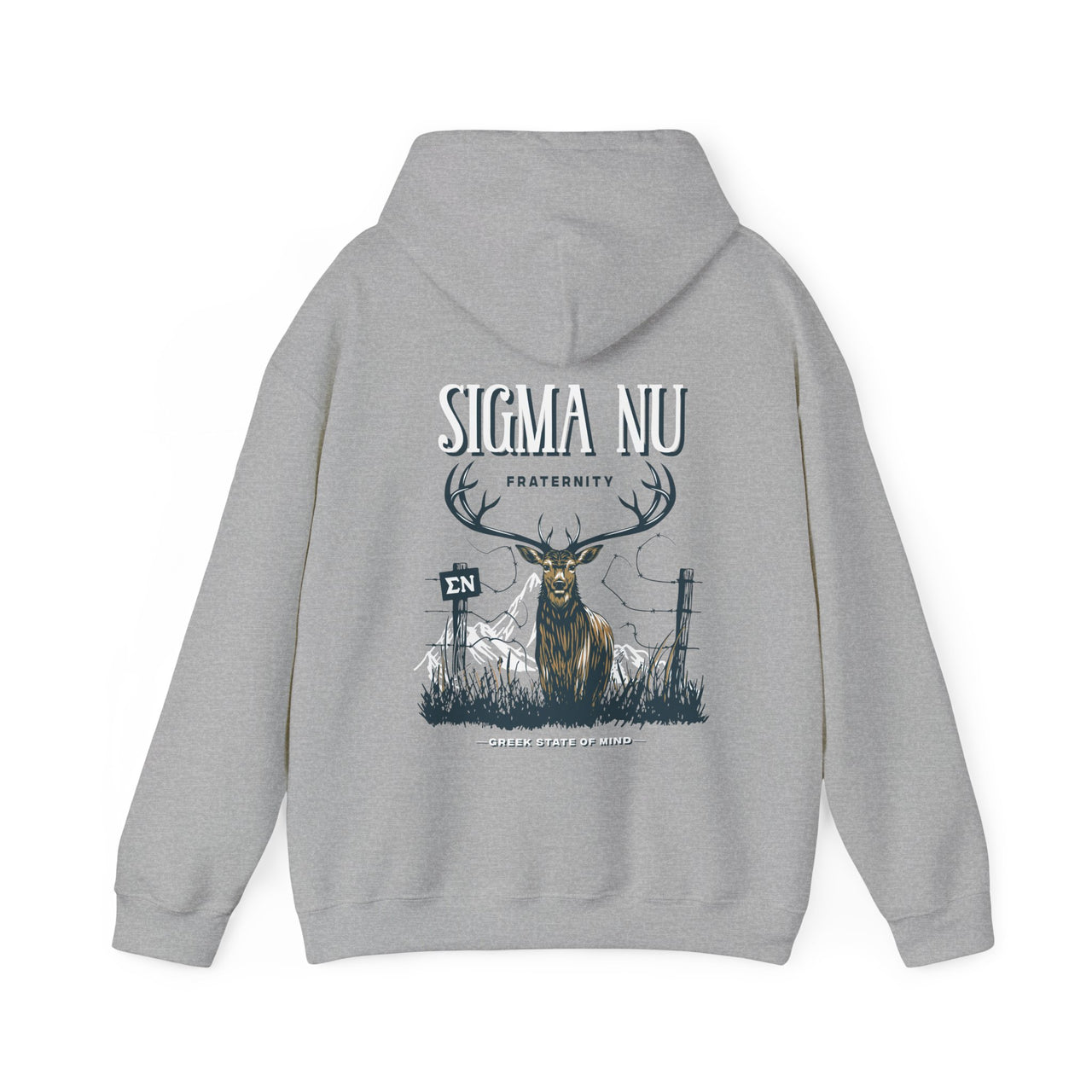 Sigma Nu Graphic Hoodie | Big Buck