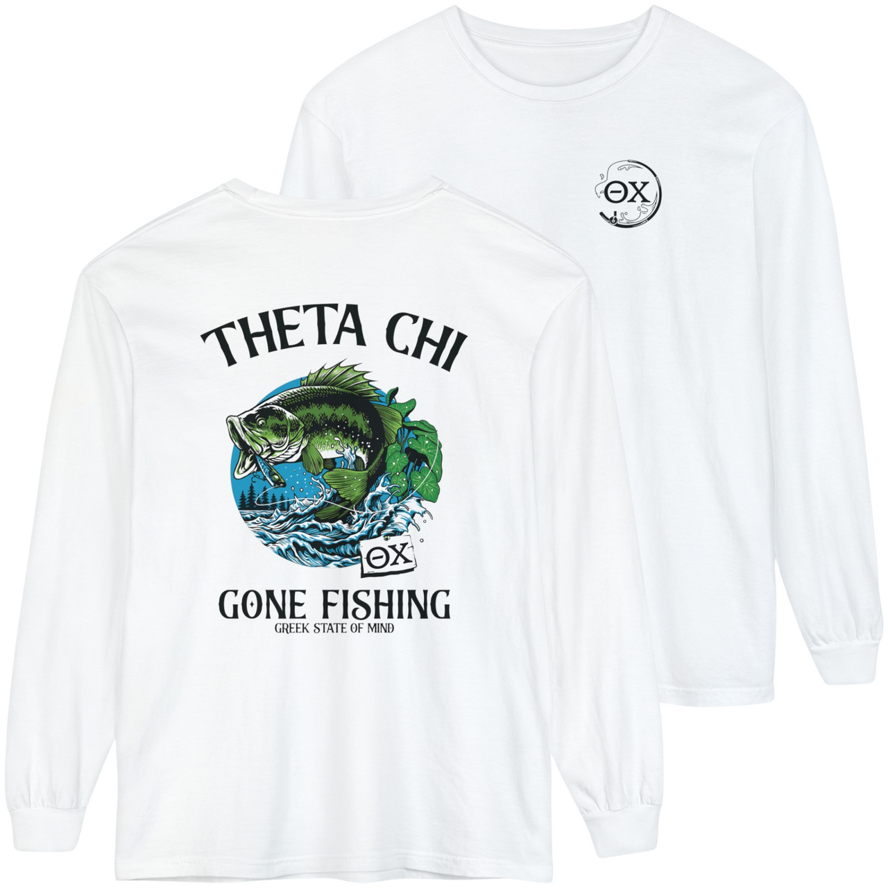 Theta Chi Graphic Long Sleeve | Gone Fishing