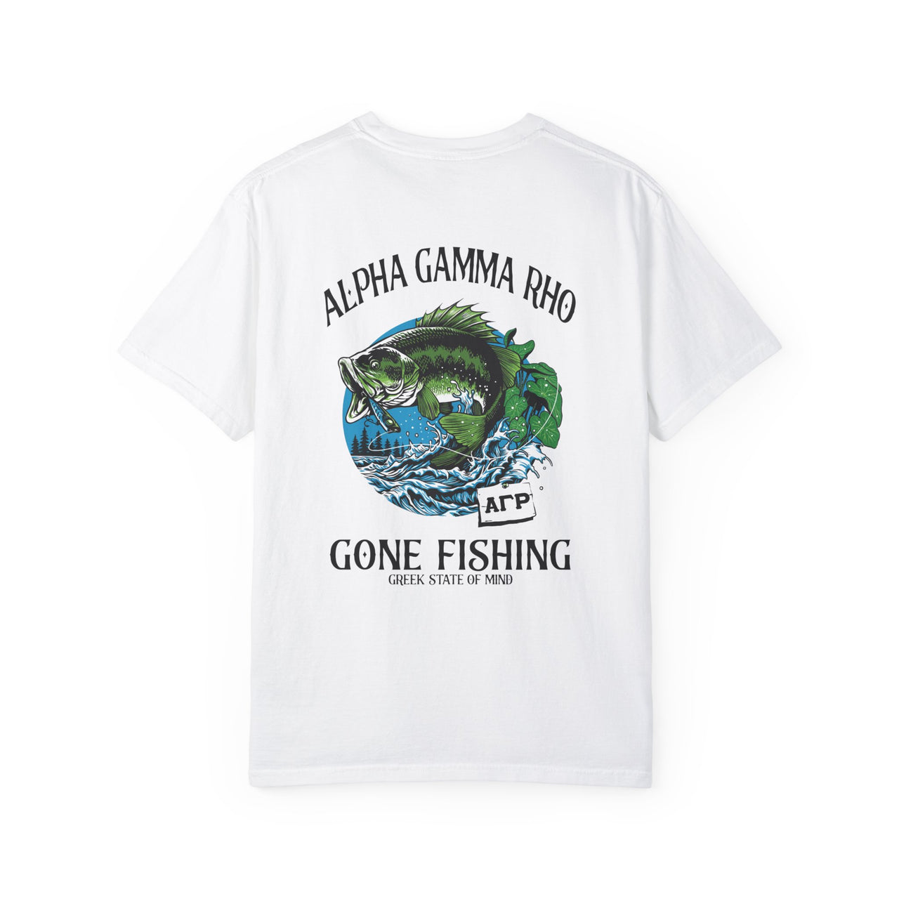 Alpha Gamma Rho Graphic T-Shirt | Gone Fishing