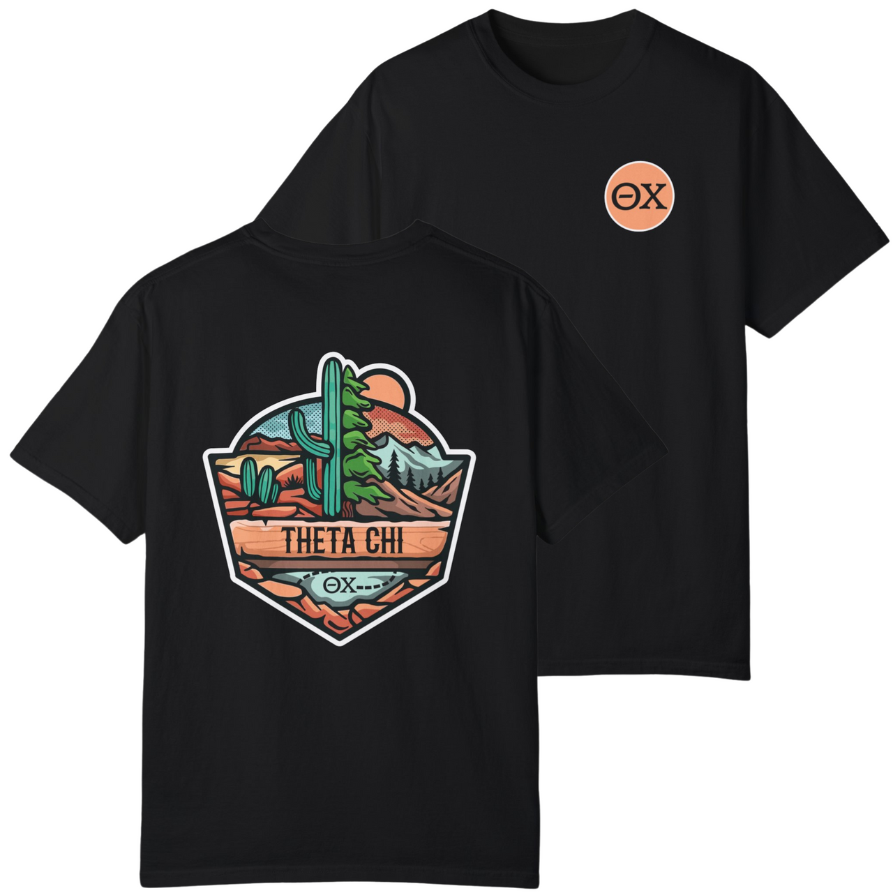 Theta Chi Graphic T-Shirt | Desert Mountains