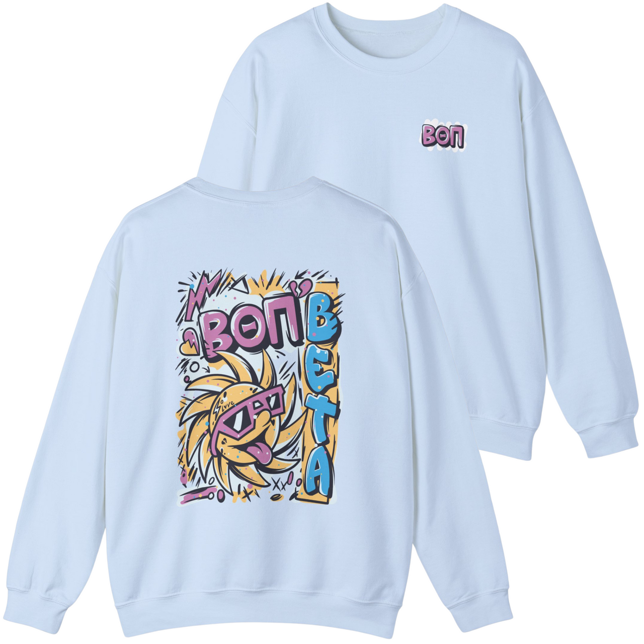 Beta Theta Pi Graphic Crewneck Sweatshirt | Fun in the Sun