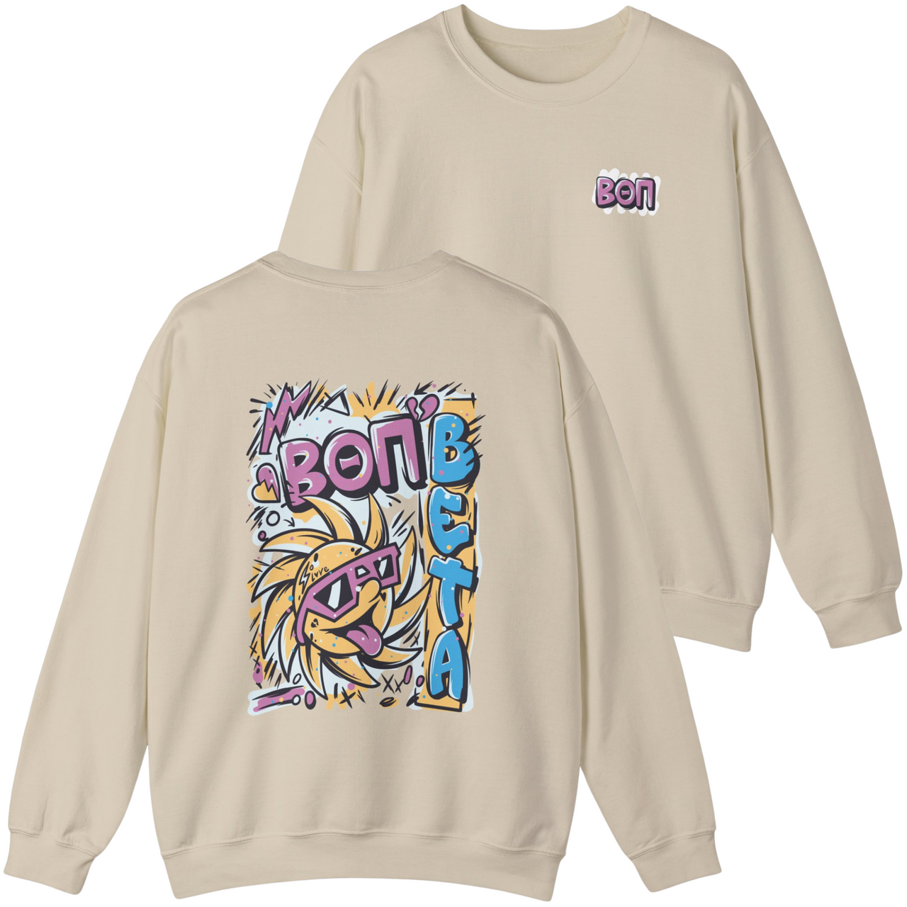 Beta Theta Pi Graphic Crewneck Sweatshirt | Fun in the Sun