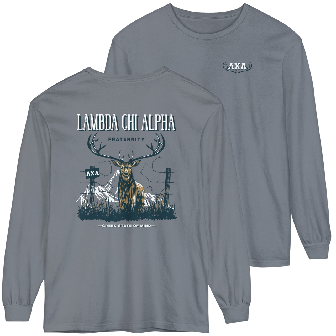 Lambda Chi Alpha Graphic Long Sleeve | Big Buck