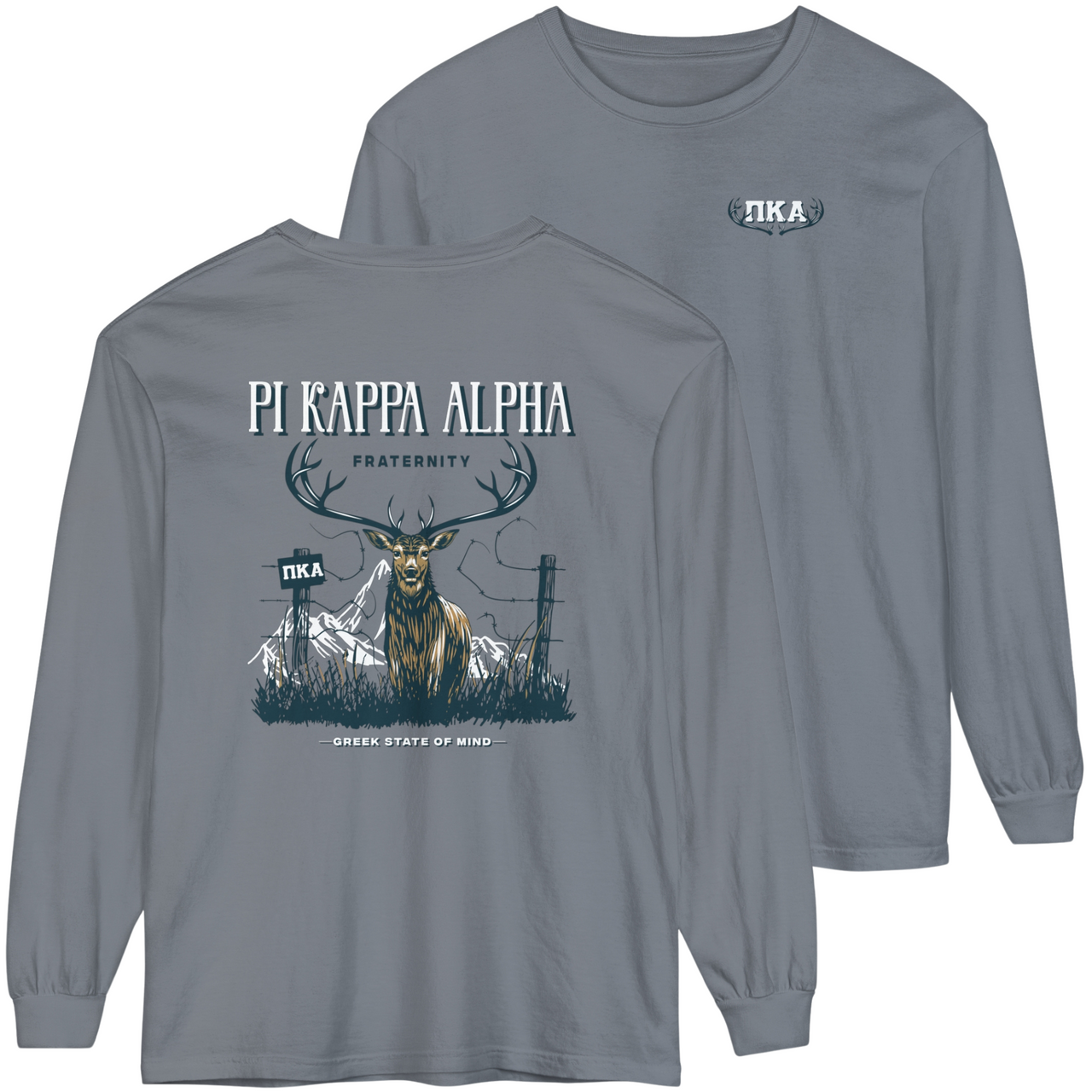 Pi Kappa Alpha Graphic Long Sleeve | Big Buck