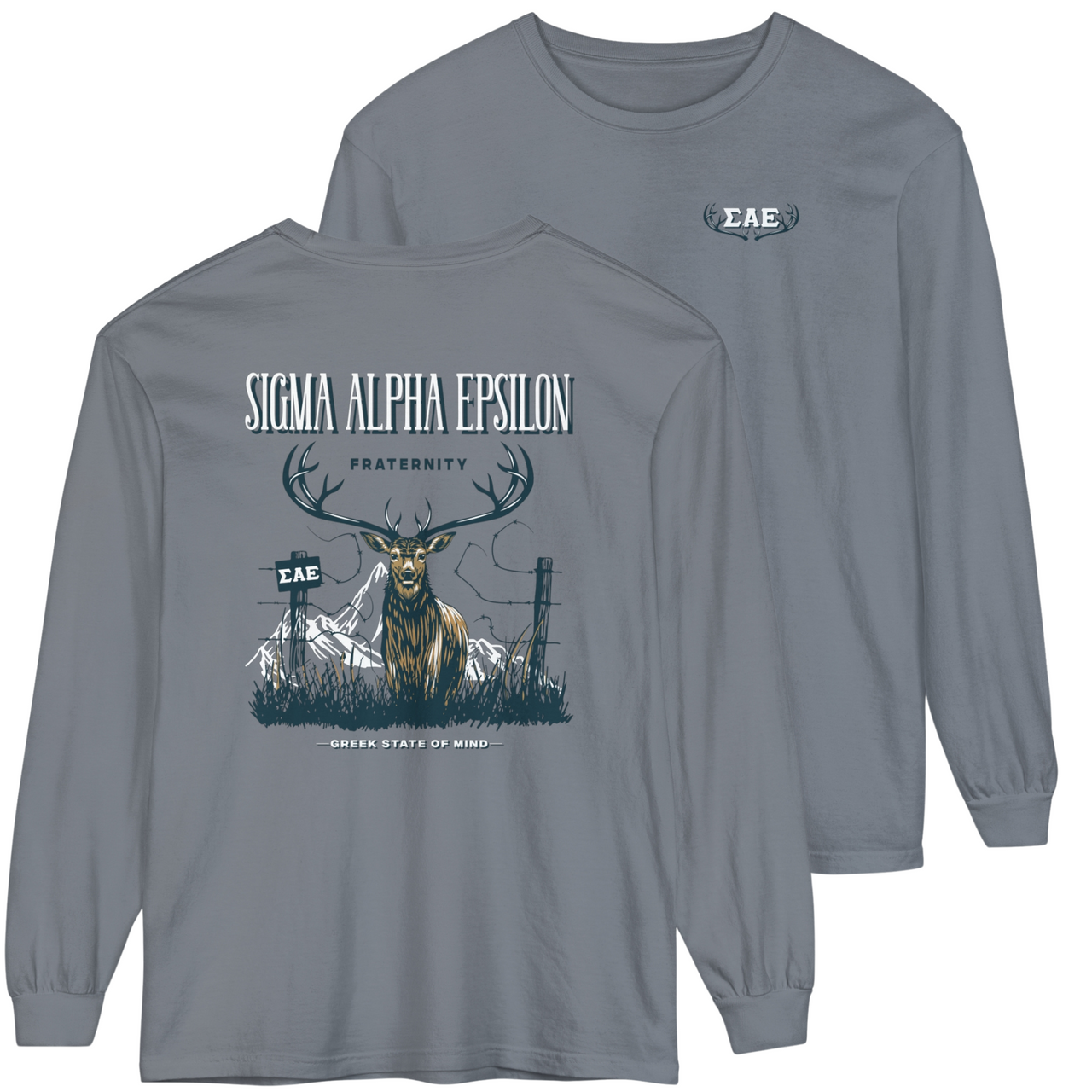 Sigma Alpha Epsilon Graphic Long Sleeve | Big Buck