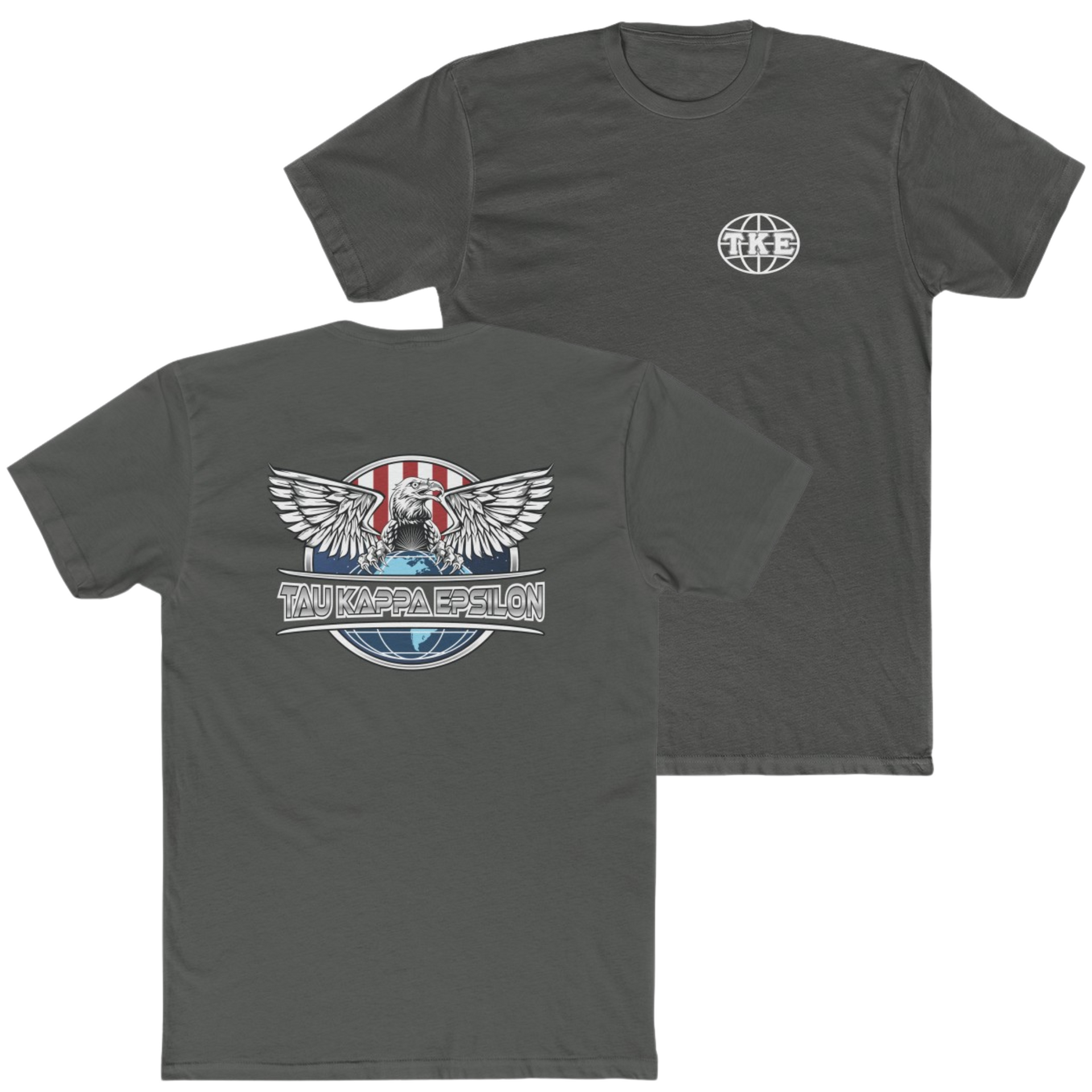 Grey Tau Kappa Epsilon Graphic T-Shirt | The Fraternal Order | Tau Kappa Epsilon Fraternity