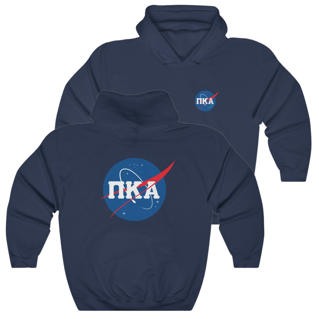 Navy Pi Kappa Alpha Graphic | Nasa 2.0 Hoodie | Pi kappa alpha fraternity shirt