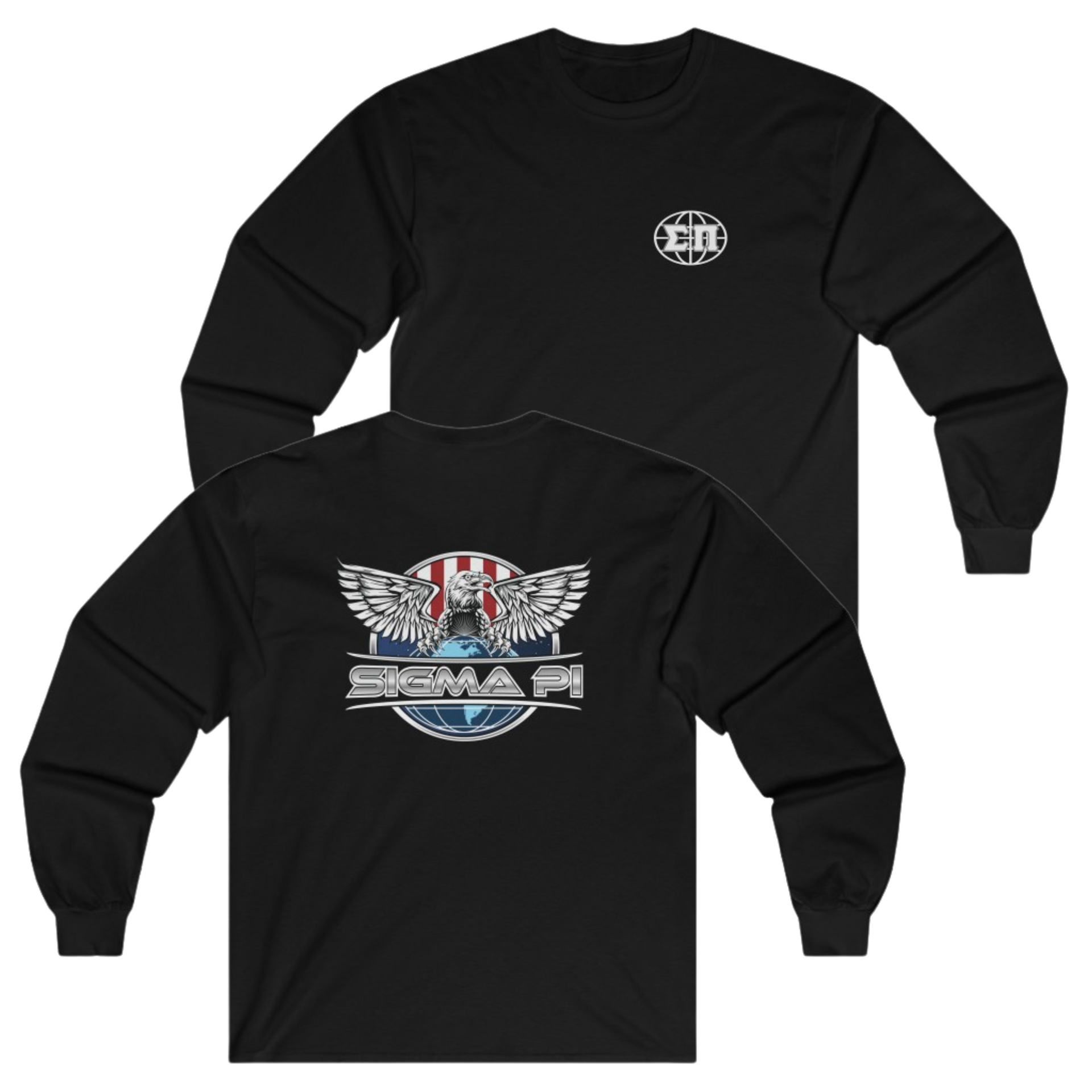 Black Sigma Pi Graphic Long Sleeve | The Fraternal Order | Sigma Pi Apparel and Merchandise