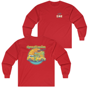 Red Sigma Phi Epsilon Graphic Long Sleeve | Cool Croc | SigEp Clothing - Campus Apparel