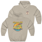 Sand Sigma Chi Graphic Hoodie | Cool Croc | Sigma Chi Fraternity Apparel