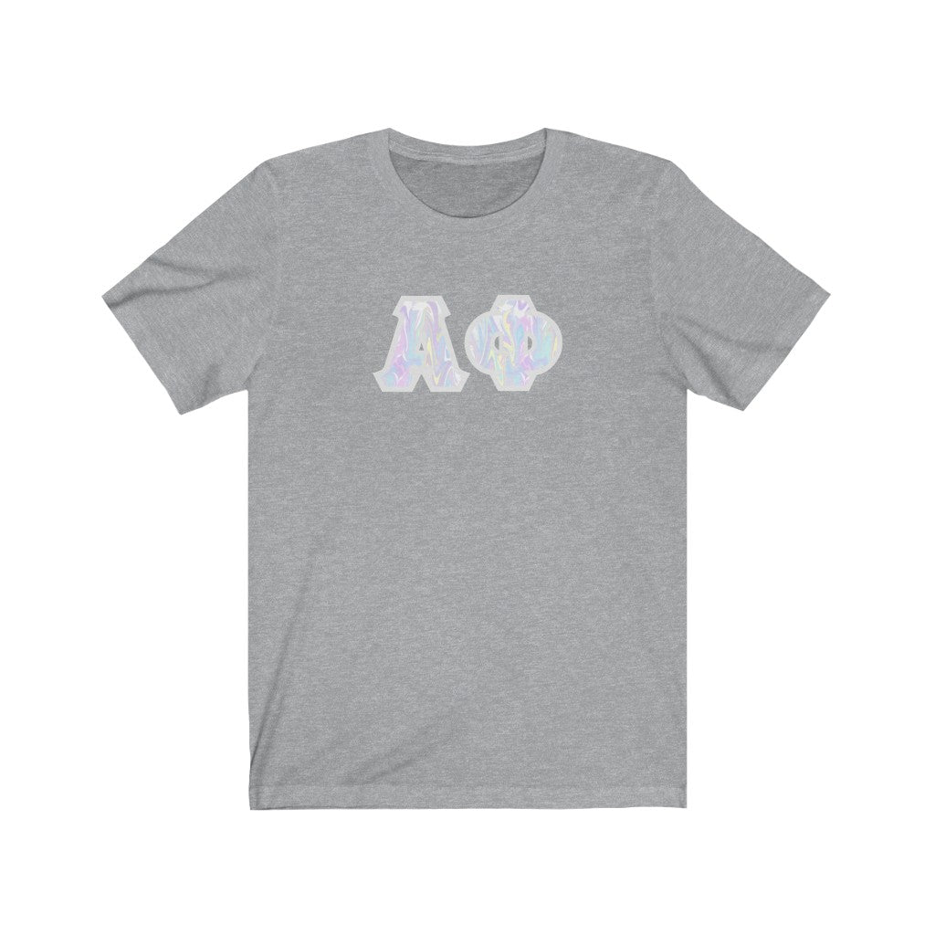 Alpha Phi Printed Letters | Pastel Tie-Dye T-Shirt