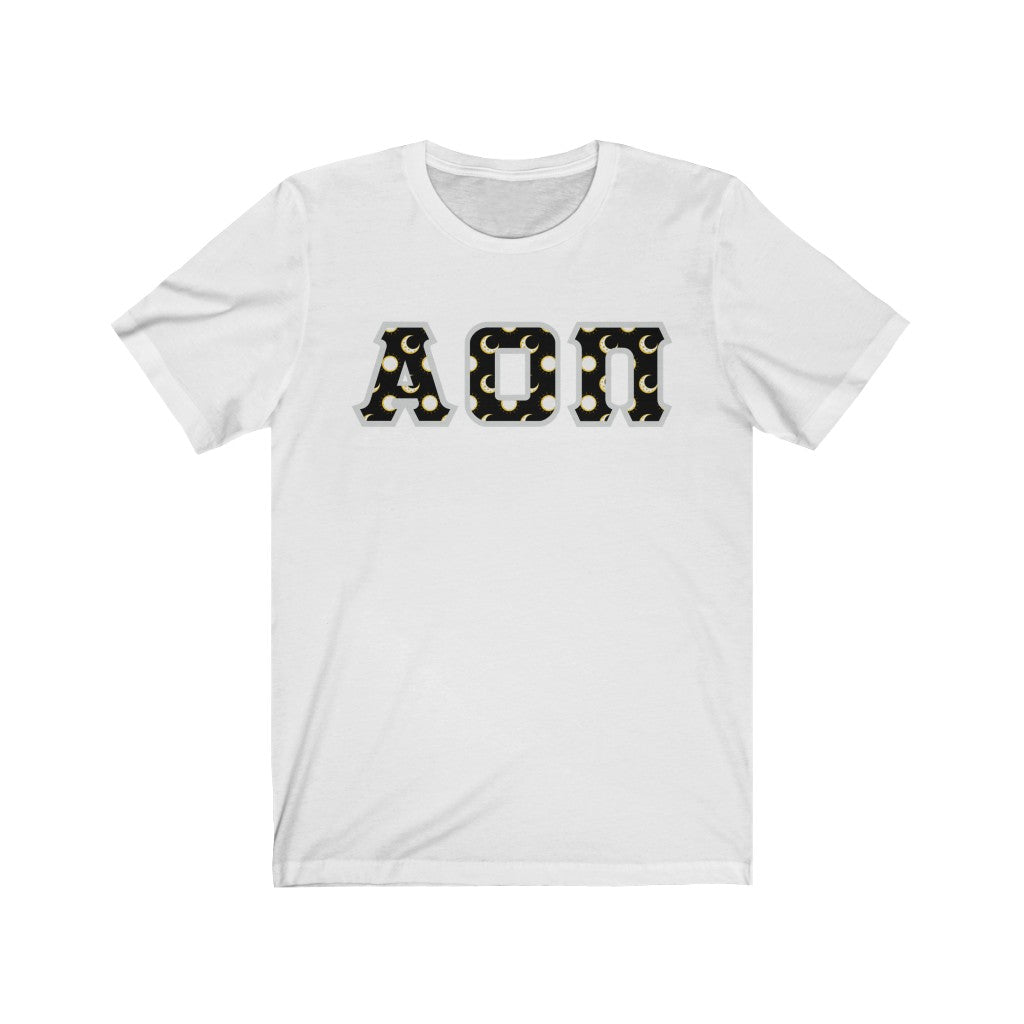 AOII Printed Letters | Sun and Moon T-Shirt