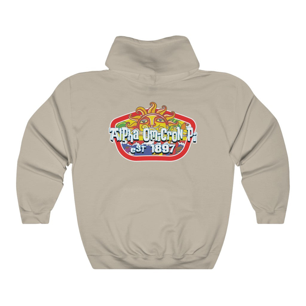 Alpha Omicron Pi Graphic Hoodie | Summer Sol