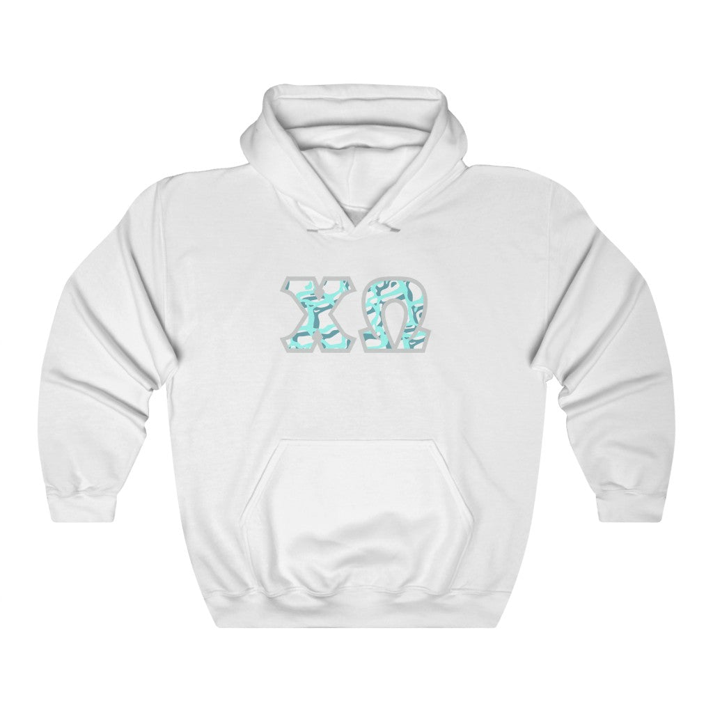 Chi Omega Printed Letters | Under the Sea Hoodie