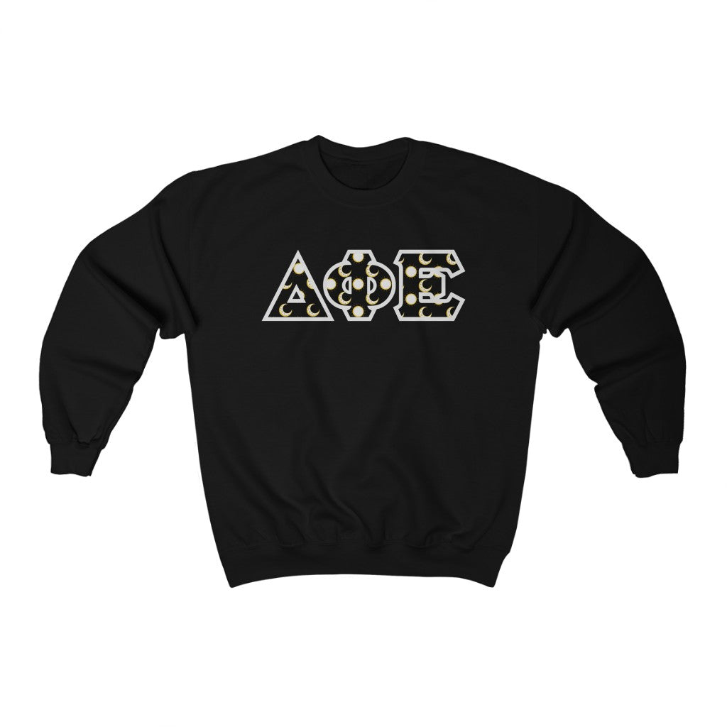 DPhiE Printed Letters | Sun and Moon Crewneck