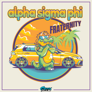 Design Alpha Sigma Phi Graphic Long Sleeve | Cool Croc | Alpha Sigma Phi Fraternity Shirt 