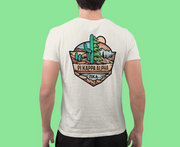 White Pi Kappa Alpha Graphic T-Shirt | Desert Mountains | Pi kappa alpha fraternity shirt model 