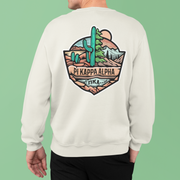 Pi Kappa Alpha Graphic Crewneck Sweatshirt | Desert Mountains | Pi kappa alpha fraternity shirt model 