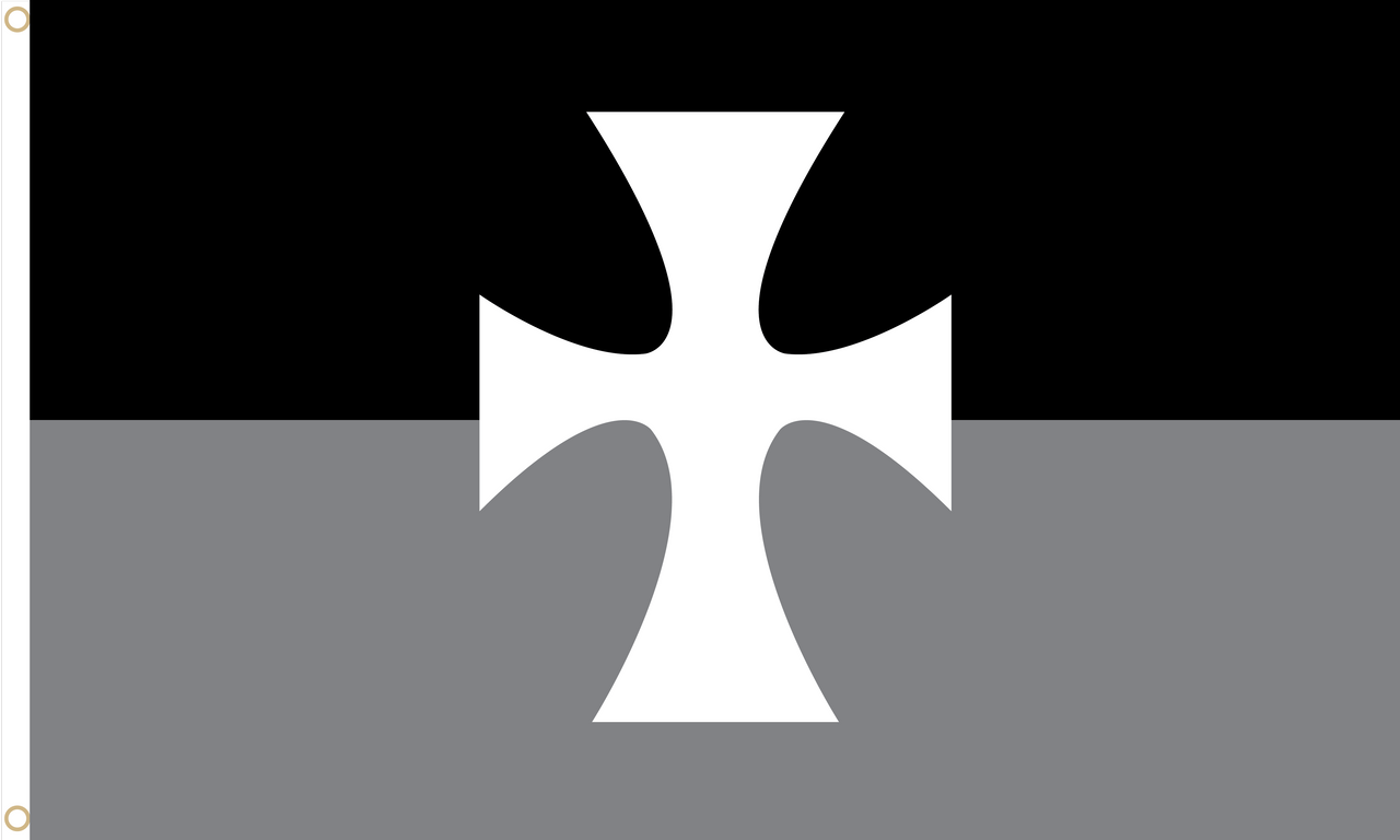 Sigma Chi Official Flag - Black and White
