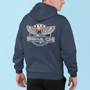 Sigma Chi Graphic Hoodie | The Fraternal Order | Sigma Chi Fraternity Merch House model 