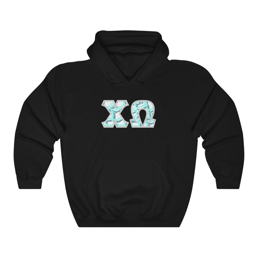 Chi Omega Printed Letters | Under the Sea Hoodie