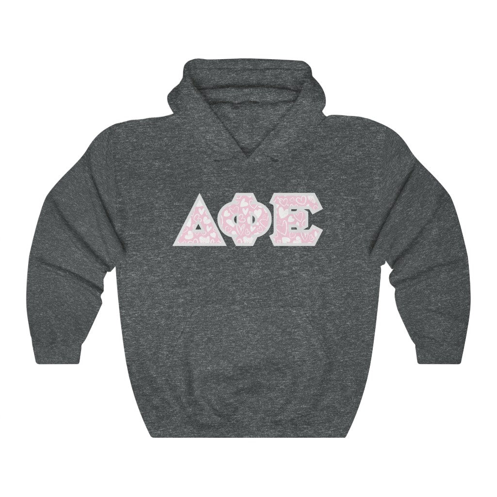 DPhiE Printed Letters | Chalky Hearts Hoodie
