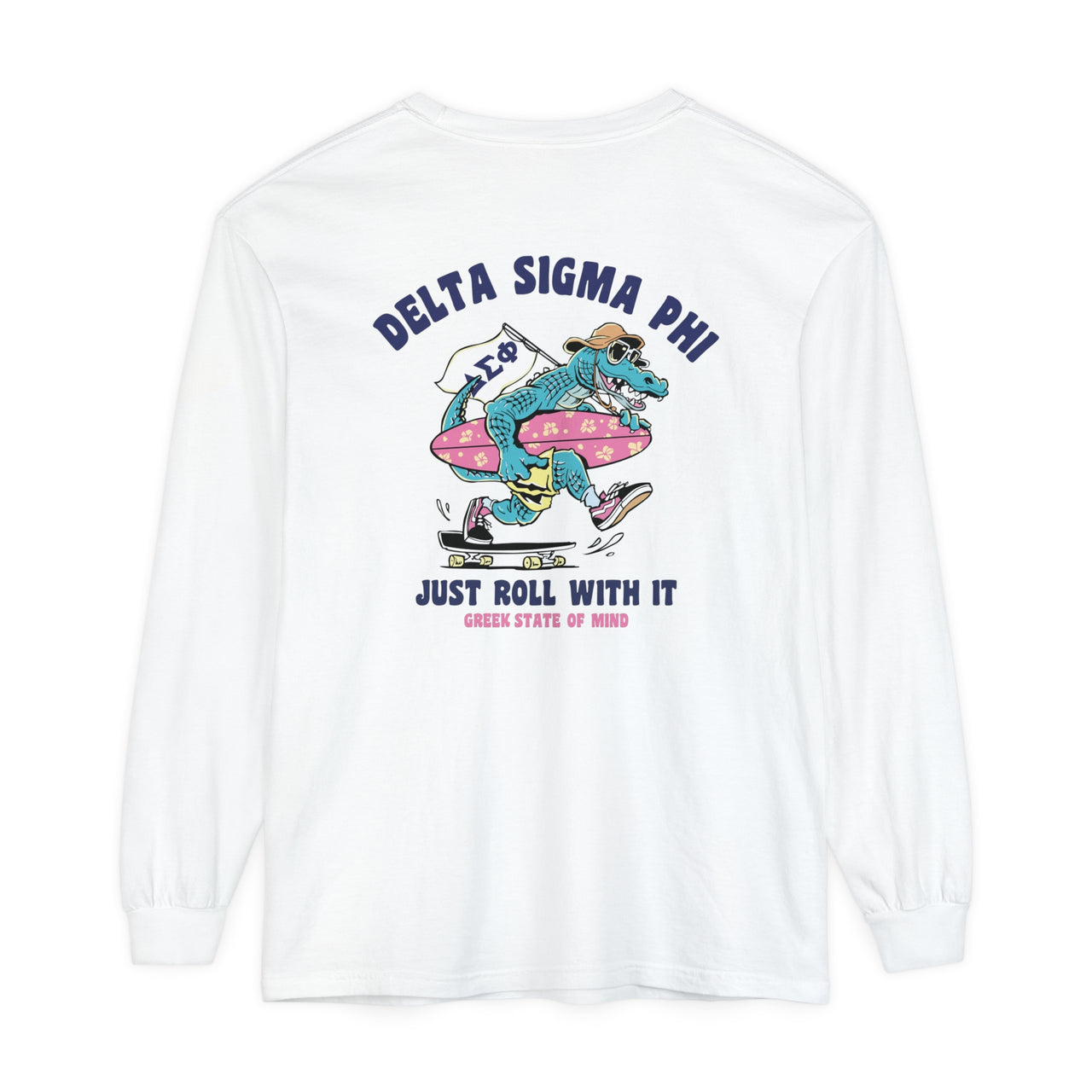 Delta Sigma Phi Graphic Long Sleeve | Alligator Skater