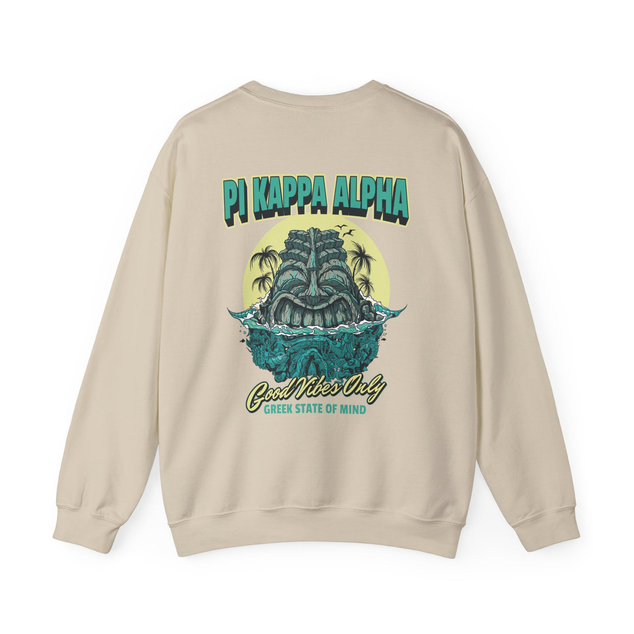 Pi Kappa Alpha Graphic Crewneck Sweatshirt | Good Vibes Only