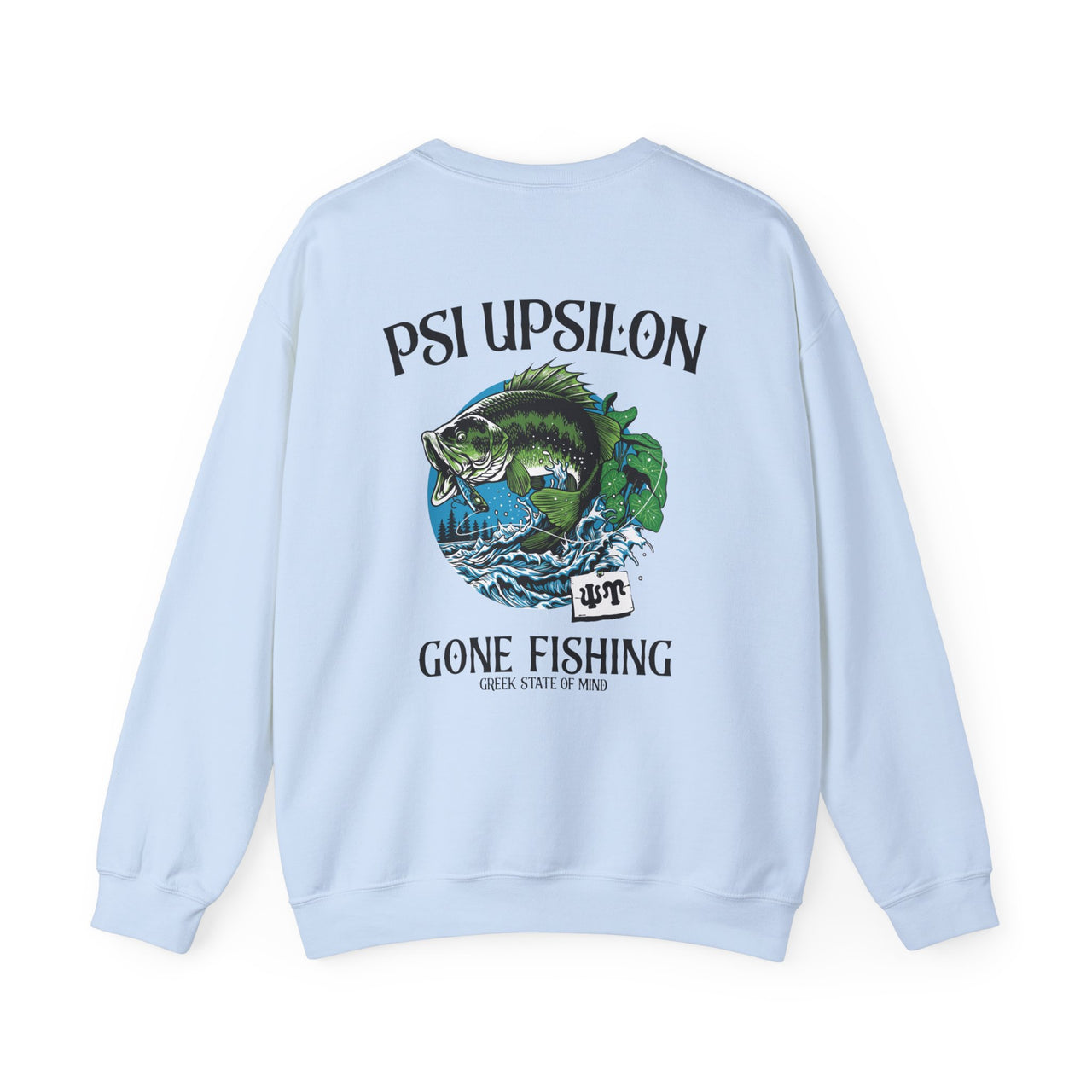 Psi Upsilon Graphic Crewneck Sweatshirt | Gone Fishing