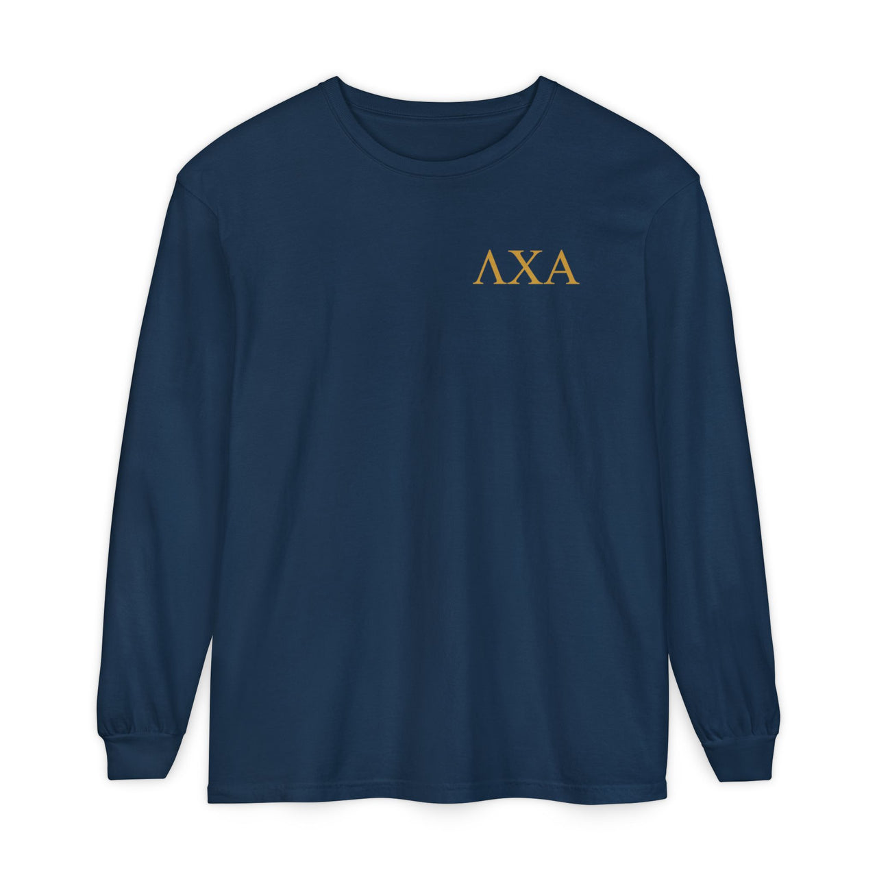 Lambda Chi Alpha Graphic Long Sleeve T-Shirt | Gold Letters LC