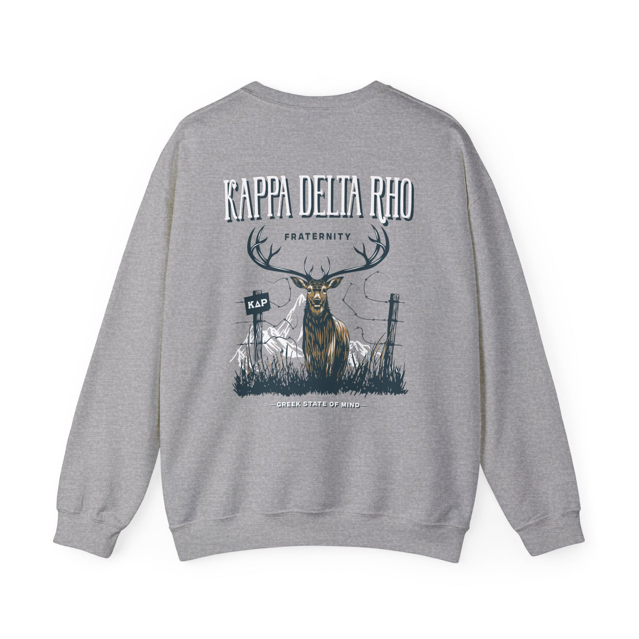 Kappa Delta Rho Graphic Crewneck Sweatshirt | Big Buck