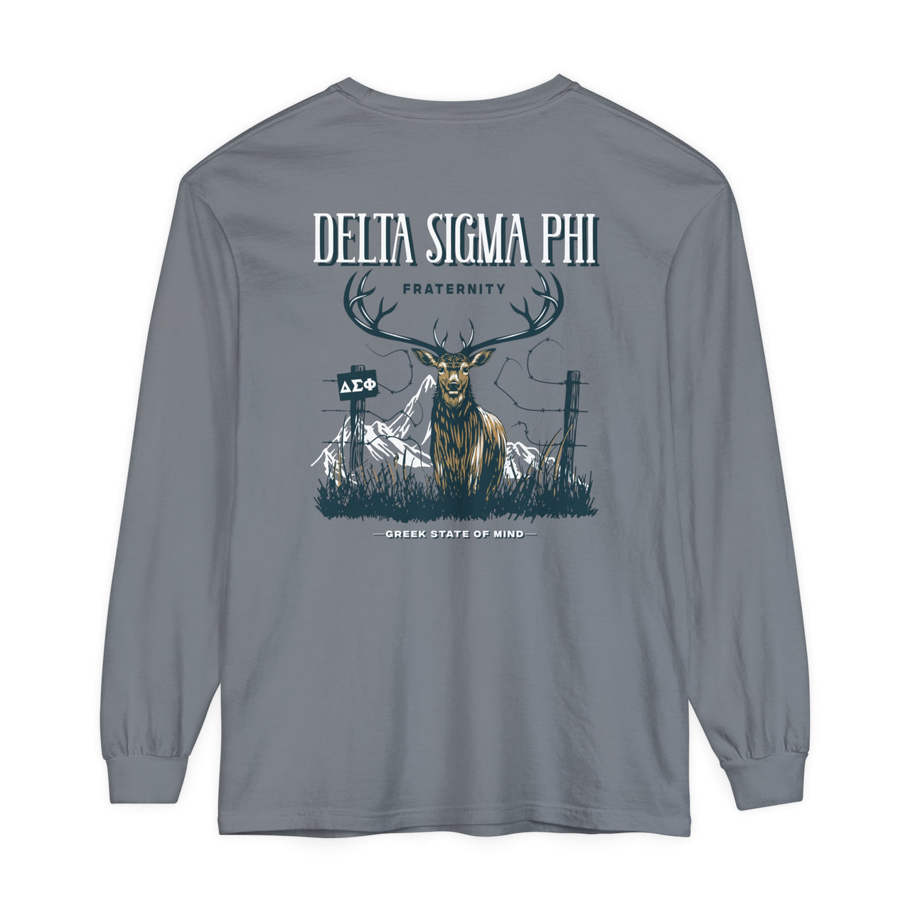 Delta Sigma Phi Graphic Long Sleeve | Big Buck