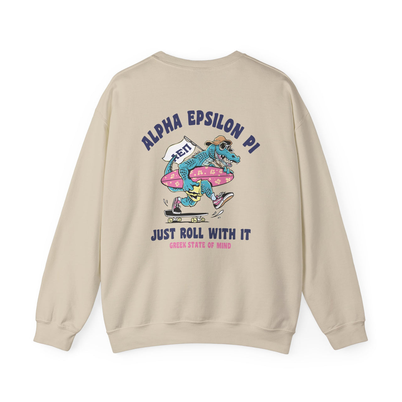 Alpha Epsilon Pi Graphic Crewneck Sweatshirt | Alligator Skater
