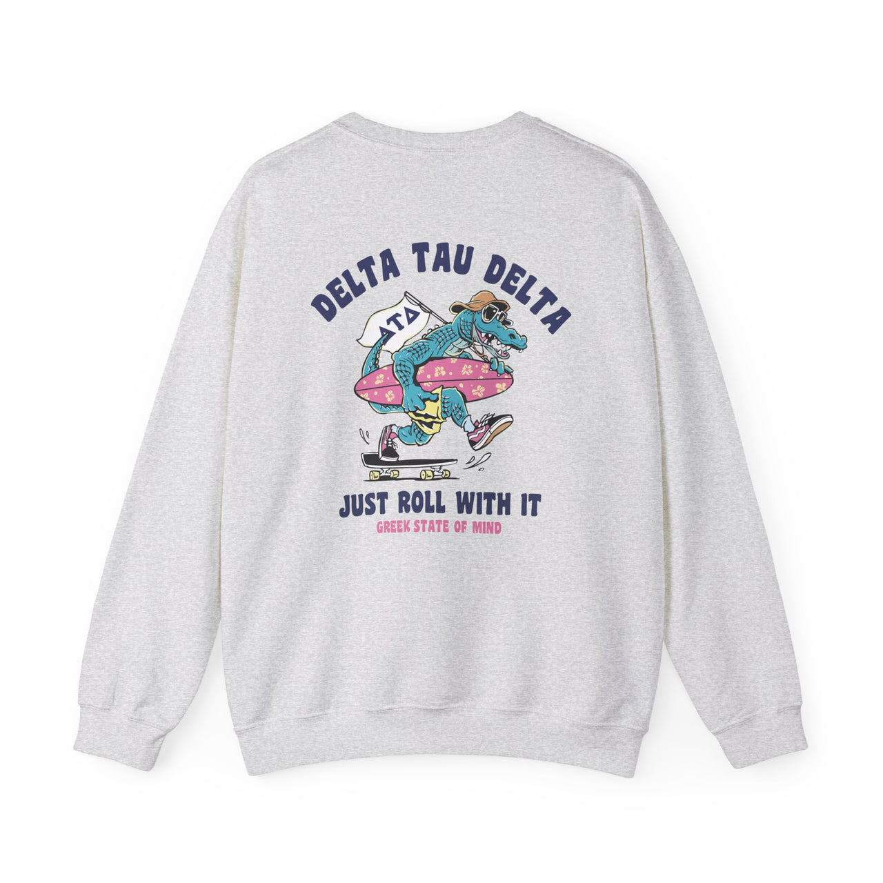 Delta Tau Delta Graphic Crewneck Sweatshirt | Alligator Skater