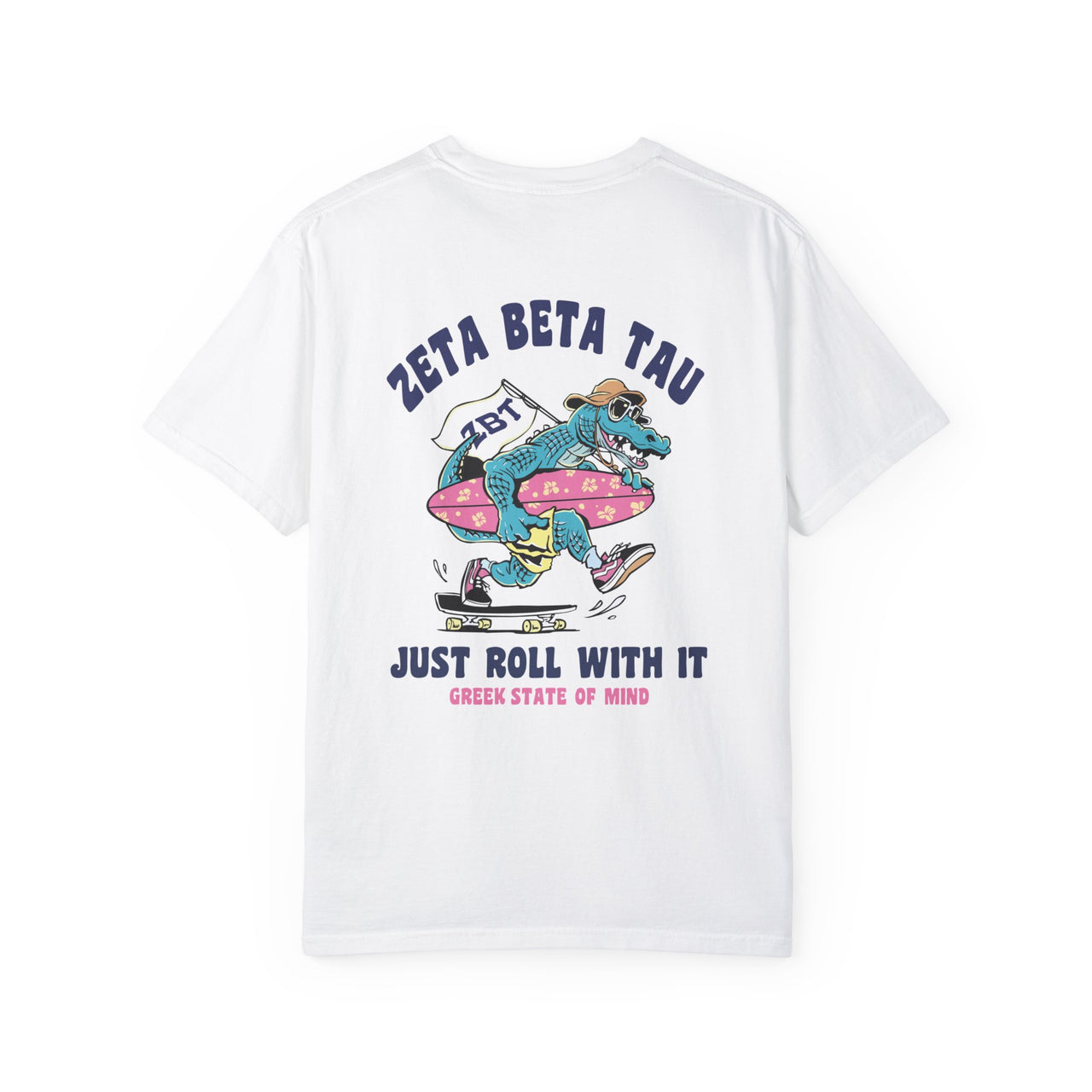 Zeta Beta Tau Graphic T-Shirt | Alligator Skater