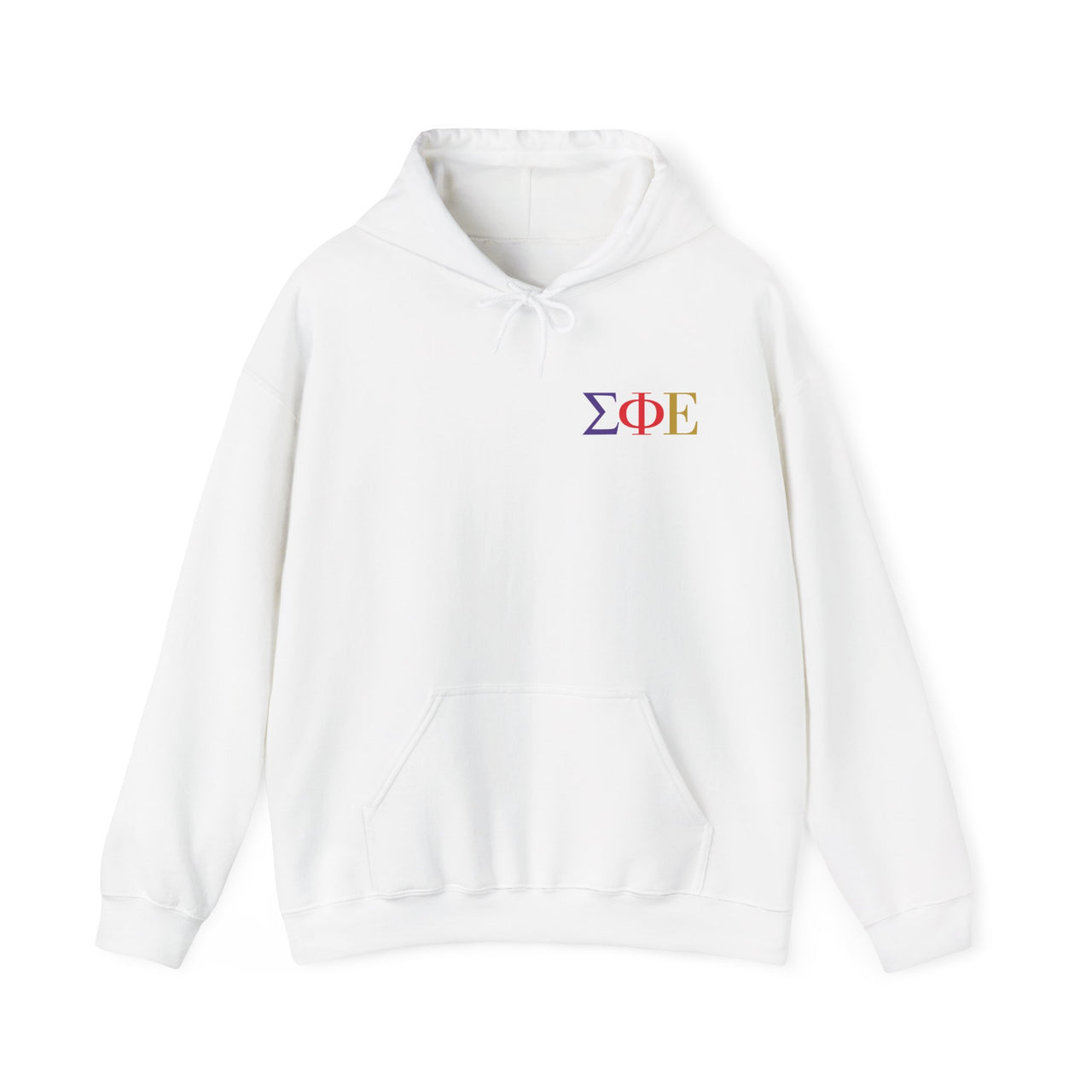 Sigma Phi Epsilon Graphic Hoodie | Tricolor Letter Logo LC