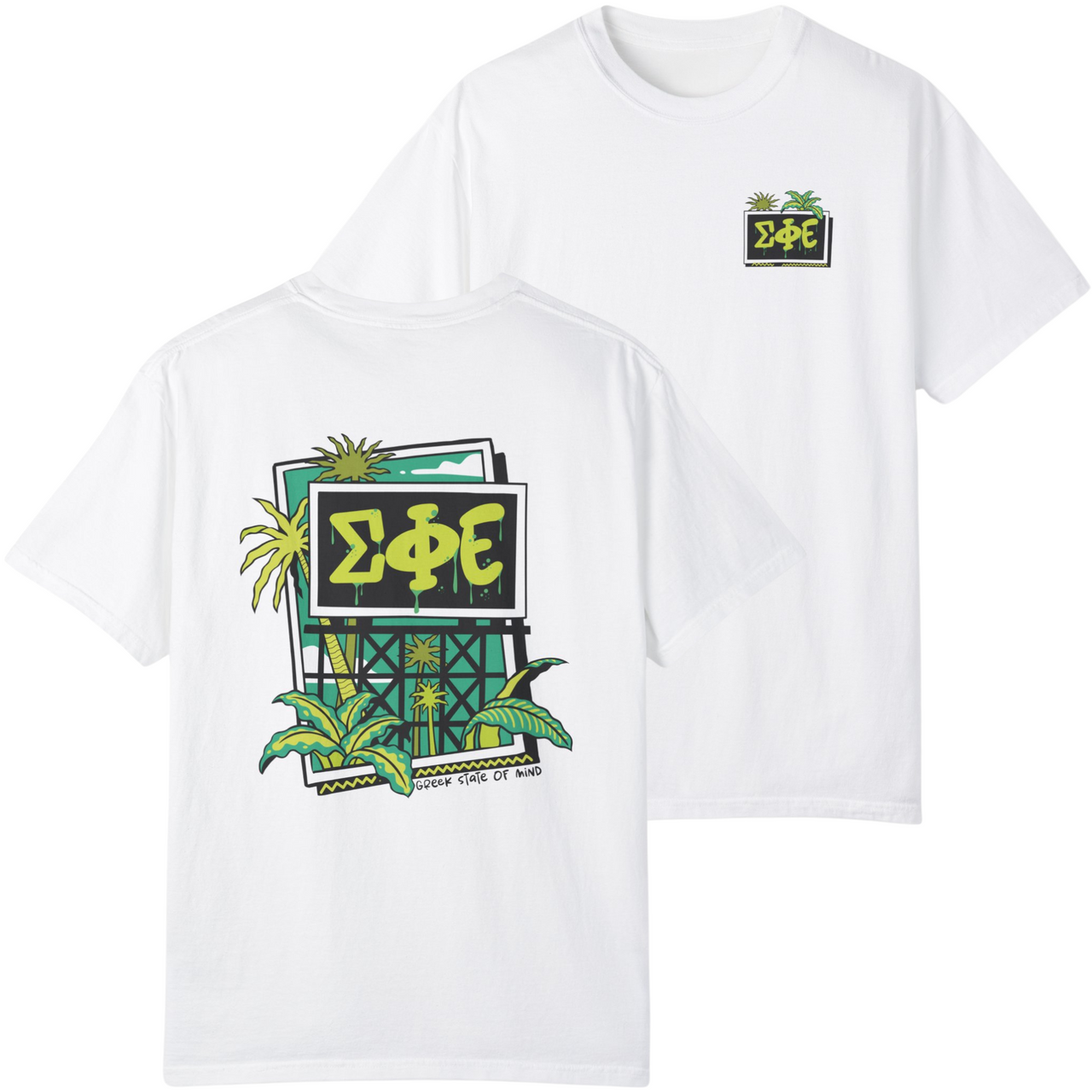 Sigma Phi Epsilon Graphic T-Shirt | Tropical Billboard
