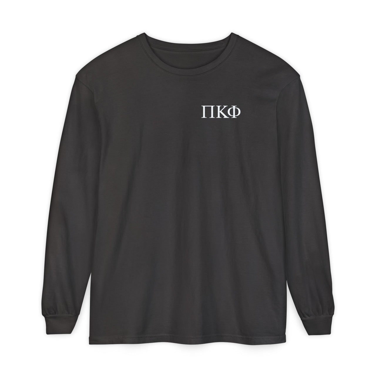 Pi Kappa Phi Graphic Long Sleeve T-Shirt | White Greek Letter LC