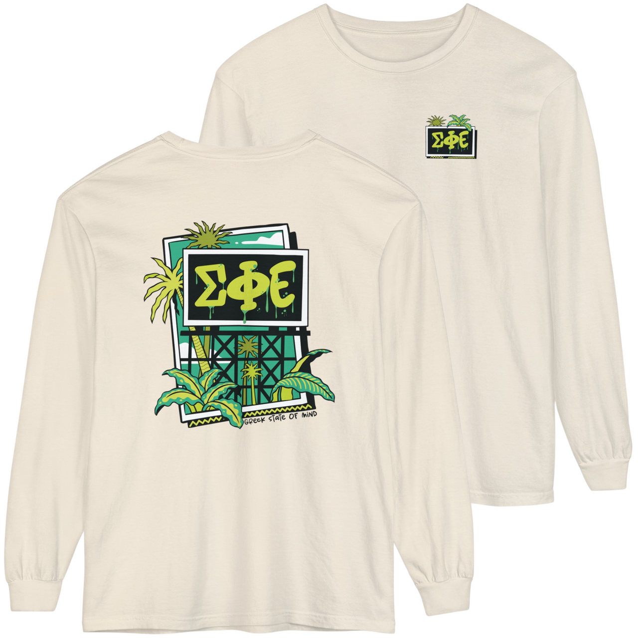 Sigma Phi Epsilon Graphic Long Sleeve | Tropical Billboard