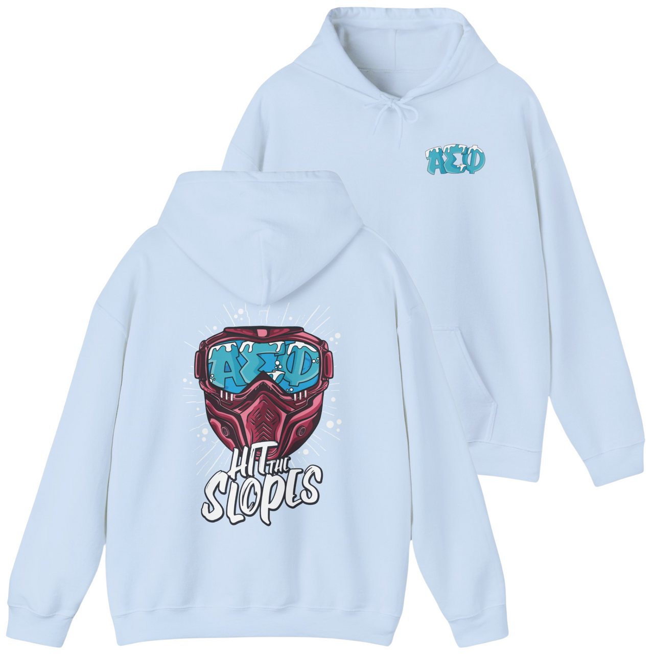 Alpha Sigma Phi Graphic Hoodie | Hit the Slopes