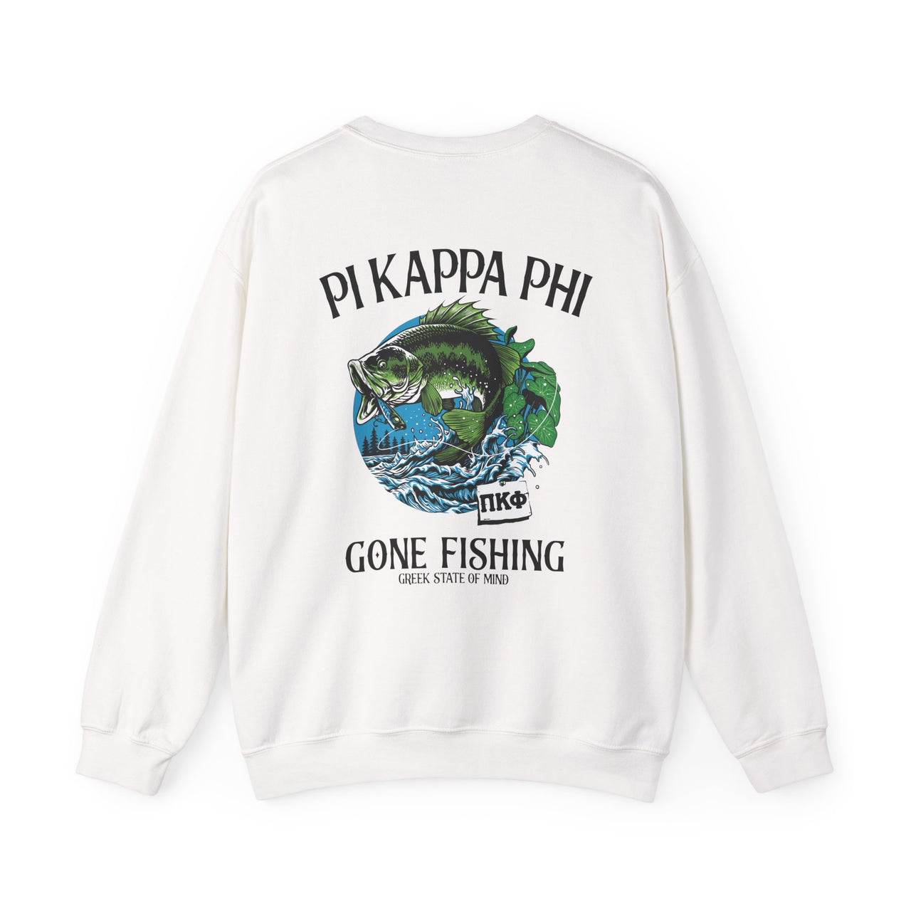 Pi Kappa Phi Graphic Crewneck Sweatshirt | Gone Fishing
