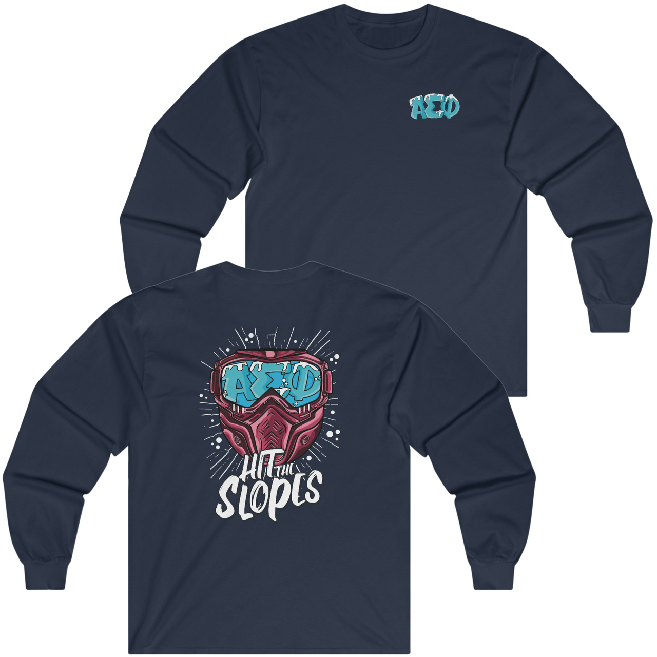 Alpha Sigma Phi Graphic Long Sleeve | Hit the Slopes