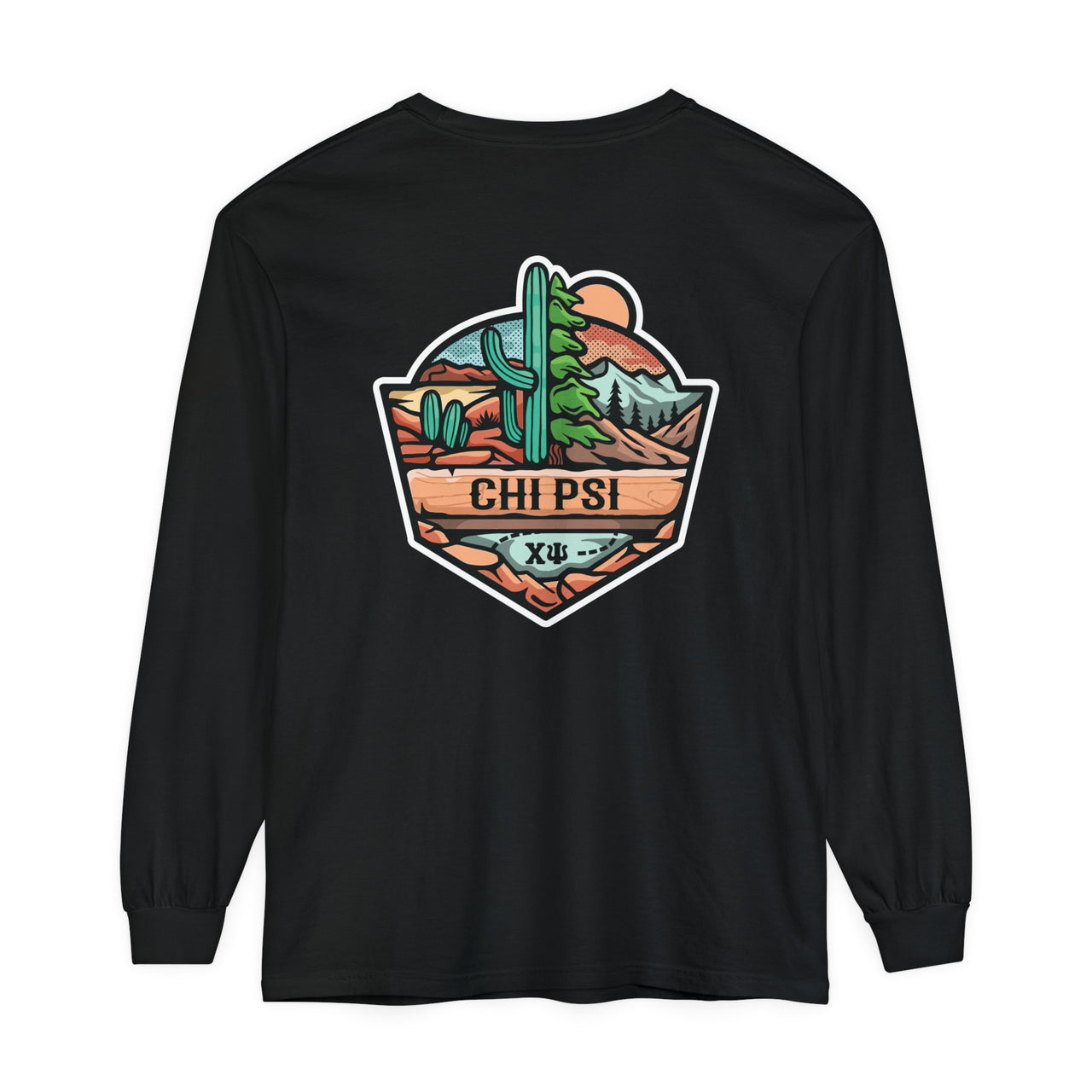 Chi Psi Graphic Long Sleeve | Desert Mountains