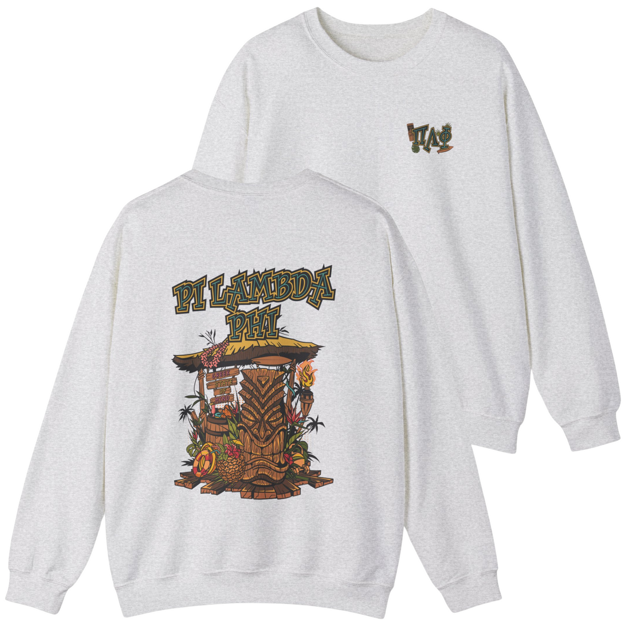 Pi Lambda Phi Graphic Crewneck Sweatshirt | Tiki Time
