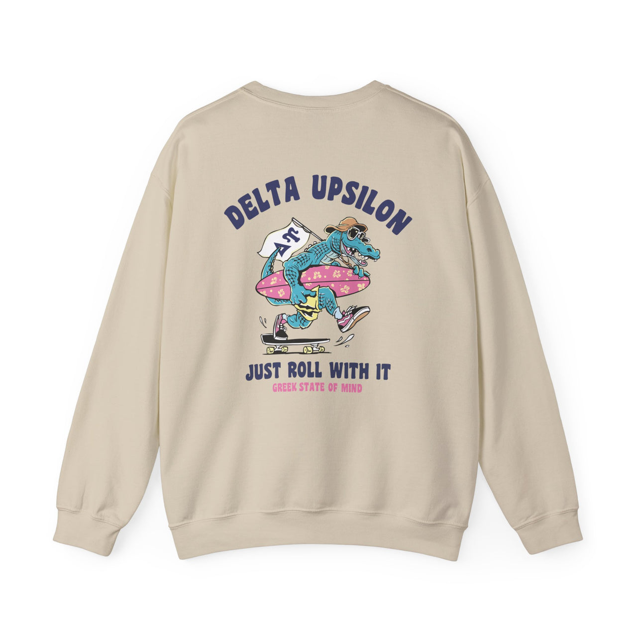 Delta Upsilon Graphic Crewneck Sweatshirt | Alligator Skater