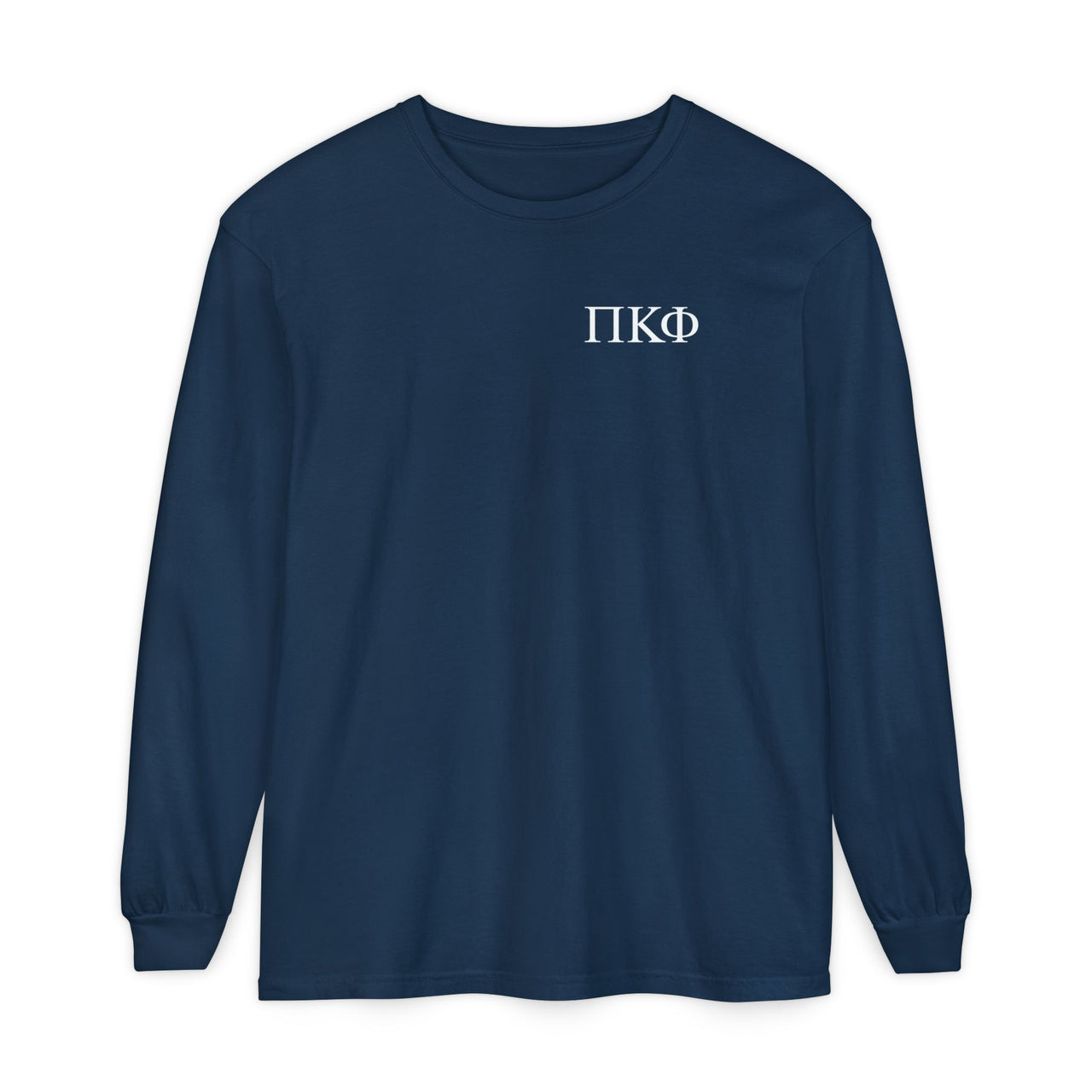 Pi Kappa Phi Graphic Long Sleeve T-Shirt | White Greek Letter LC