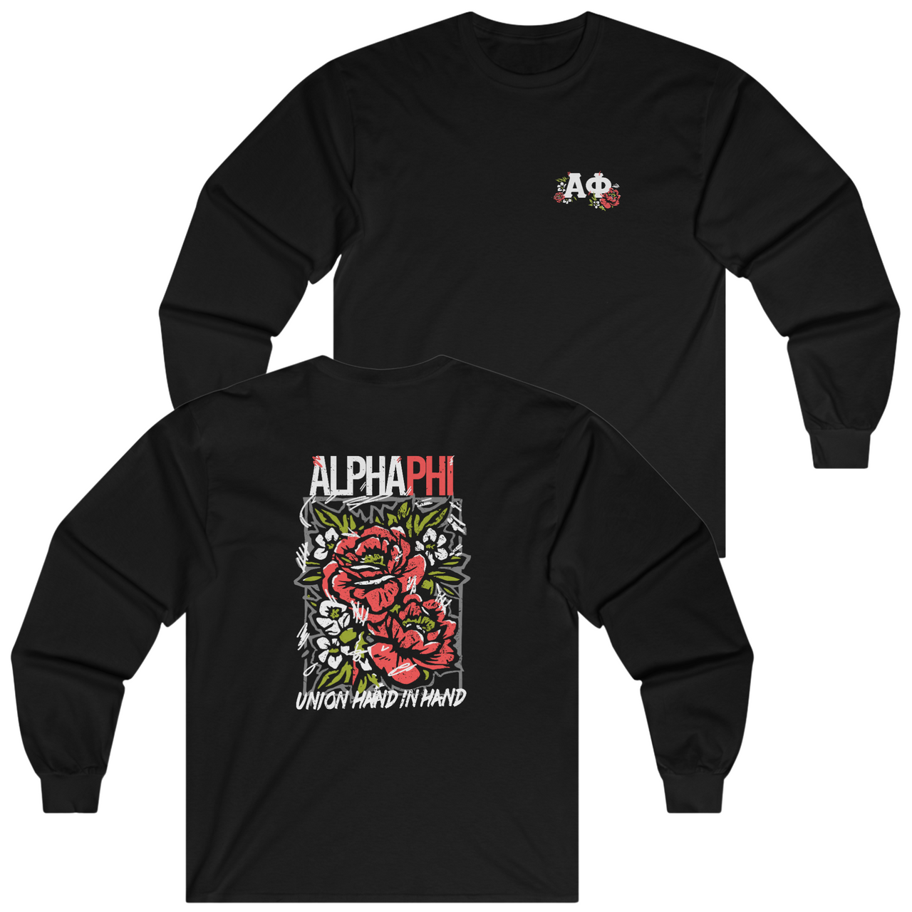 Alpha Phi Graphic Long Sleeve | Grunge Roses